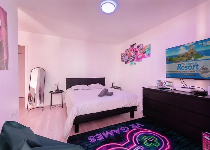 アパート Gaming Flat A Centre Avec Parking Gratuit *